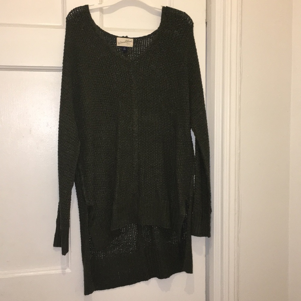 long sleeved knit sweater